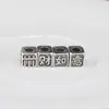 Cuentas espaciadoras cuadradas auspiciosas de plata vintage de Xizang, aleación DIY para atraer la fortuna y la bendición, materiales y accesorios de tejido hechos a mano