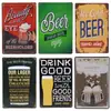 Letrero Metálico de Bebida de Cerveza Helada Póster Arte de Pared Retro Bar Club Decoración del Hogar Pintura Transfronterizo