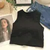 Chica guapa sin mangas forma de I hombro ancho chaleco mujer base interior tubo top ropa interior mujer exterior belleza espalda top corto envuelto pecho