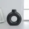 Vaso de Cerâmica Estilo Escandinavo Ins Vaso Círculo Enfeites Criativos para Casa Sala de Estar Artesanato de Cerâmica Enfeites Transfronteiriços