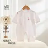 Mono de Pijama de Algodón Puro para Bebé de Verano, Ropa de Dormir para Recién Nacidos, Mameluco sin Costuras Clase A, de Manga Corta, Ropa de Bebé de Verano