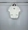 Tb Directo de Fábrica Verano Nuevo Color Waffle Rayas Cuello V Manga Corta Mujer Casual Cómodo Botón Manga Corta