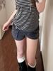 Shorts de Mezclilla con Bolsillos Estilo Retro Americano para Mujer, Nuevos de Verano Versátiles Adelgazantes Casuales Pantalones Cortos