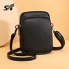 Bolso de Teléfono Móvil de Moda Transfronterizo, Bolso Femenino a la Moda, Bolso Pequeño de Hombro Cruzado Simple de Verano con Patrón de Lichi, Portamonedas y Llaves Ligero