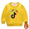 Outono e Inverno TikTok Infantil Novo Roupa Infantil Meninos e Meninas Suéter com Forro de Lã Casaco Espesso de Camada Dupla Top
