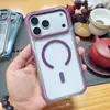 Diseño de molde personalizado para iPhone 18 Pro Max, con una funda de teléfono magnética, de cristal de hielo, bicolor, con protección anticaídas en las cuatro esquinas, disponible para producción OEM en volumen