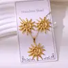 Nuevo Estilo Hidráulico Set de Pendientes y Collares Estilo Palacio Vintage, Joyería Chapada en Oro de Acero Inoxidable que No se Desvanece Venta al por Mayor Directo del Fabricante