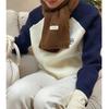 Bufanda tejida de color sólido nueva 2024 bufanda de otoño e invierno para mujer bufanda pequeña tejida cálida bufanda cálida para estudiante mujer
