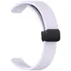 Adequado para Xiaomi Mi Band 11, Pulseira de Silicone com Padrão Litchi e Fivela Magnética Dobrável, Pulseira de Reposição para Xiaomi 8/9/10 12mm