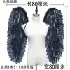 Alas de Ángel para Adultos de Halloween Accesorios Vestido de Diablo Negro Disfraz Alas de Plumas de Niña de las Flores Venta Directa de Fábrica