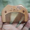 Directo de fábrica elimina mano público tallado a mano viejo madera de durazno peine artesanía regalo peine nanmu madera Tianlan peine 8-15cm