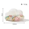 Caja de dulces de plástico con forma de nube azul marino creativa para boda, Luna Llena de bebé, regalo de agradecimiento, caja de almacenamiento pequeña, venta al por mayor de fábrica