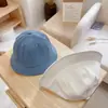 Chapéu de Bebê Primavera e Verão Fino Bordado com Letra Chapéu de Pescador Meninos e Meninas Moda Chapéu de Sol Proteção Solar para Viagem Chapéu de Bacia