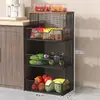Estantería de cocina de pie multicapa, carrito móvil para almacenamiento de frutas y verduras, estantería para almacenamiento de snacks