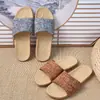 Zapatillas Nuevas de Lino para Mujer, Uso en Casa en Verano para Parejas, Sandalias Suaves Antideslizantes Resistentes al Desgaste para el Hogar para Hombres