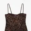 Vestido Corsé de Animal Print Marca Z Venta Caliente Transfronteriza AliExpress Estampado Moda Femenina Europea y Americana Moda en Línea ZA