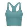 Estilo Nuevo Primavera y Verano Forma de I Espalda Bonita Transparente Acolchado de Burbujas Sujetador Deportivo Banda Elástica para Mujer Almohadilla en el Pecho Chaleco de Yoga S2081