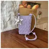 Elegante Mini Bolso Cruzado Tejido para Teléfono para Mujer, Nuevo Verano 2026 Bolso de Hombro Sencillo y Ligero