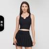 Chal deportivo reductor con copa fija para mujer, top para Pilates Yoga, sujetador deportivo para correr Fitness, escote en forma de corazón, hermosa espalda Ropa interior