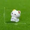Linda figura de gatito tricolor, adorable miniatura, accesorio de decoración DIY para paisajismo de jardines, adorno para salpicadero de coche o mesa