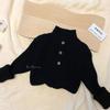 [em estoque novo suéter infantil outono e inverno blusa base infantil outono gola alta top infantil versátil estilo estrangeiro