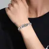 Hip hop Ojo de Horus Dios Cubano de moda Pulsera personalizada plateada para hombre Patrón de Cruz Fénix para hombre