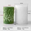 Jiahui Mei Vela Aromática Cilíndrica em Relevo Natalina Transfronteiriça Gesso Resina Moldagem por Gotejamento Ornamento Decoração Molde de Silicone