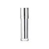 Botella rociadora spot de PETG para mascotas de alta calidad, 100 ml, plateado galvanizado, set de crema de doble capa, material de embalaje para botellas cosméticas, 50 g