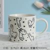 Taza de cerámica de oso de alpaca logo de网红 (net red) regalo de empresa estilo creativo patrón taza de agua se puede configurar