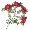 Flores de Gardenia Artificiales para Mesa de Comedor de Sala de Estar, Flores de Seda, Arreglos Florales de Plástico Falso de Seda, Arte Floral Decorativo, Arreglos de Flores Secas, Venta al por Mayor
