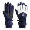 Guantes de Ciclismo para Hombre Pantalla Táctil Forro Polar de Invierno Cálidos Antideslizantes para Conducir Fuga Dos Dedos Motocicleta Guantes de Invierno para Pesca