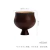 Xícara de Chá Japonesa de Pé Alto Estilo Dinastias Tang e Song, Conjunto de Chá Kung Fu, Xícara de Chá Doméstica, Estilo Wabi-Sabi, Cerâmica Rústica, Xícara de Chá Individual de Argila Estilo Antigo