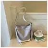 Bolso cruzado casual de lona para mujer, nuevo bolso tote de moda simple de gran capacidad, bolso versátil de hombro y cruzado con bloques de color