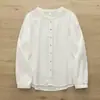 Colección Otoño 2026 Estilo Japonés Bolsillo Colorido Doble Capa Gasa Algodón Amigable con la Piel Cardigan de Manga Larga para Mujer Camisa Venta al por Mayor