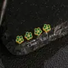 Prata 925 Banhada a Ouro Inlay Multi-tesouro Florzinha Espaçadora Acessórios DIY Moda Pequeno Fresco Versátil Florzinha Acessórios com Furo