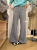 Té Verde Limón Colección Otoño 2026 Estilo Coreano para Mujer Sencillo Versátil Adelgazante Rejuvenecedor Cordón Microcampana Casual Pantalones 11361