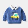 Suéter de Solapa para Niños 2021 Primavera y Otoño Ropa para Niños Nuevo Suéter para Niños Top de Dibujos Animados para Niño Ropa Casual para Bebé a la Moda