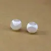 Ágata blanca natural de 10 mm, cuenta de la fortuna redonda, cuenta de ojo de tigre triple con patrón de agua, accesorio decorativo para manualidades