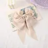 Nuevo Estilo Coreano Estilo Francés Gasa Perla Lazo Cinta Pasador Versátil Elegante Cola de Caballo Parte Posterior de la Cabeza Pasador Accesorios para el Cabello