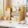 Estante de escritorio para archivos, estante multifuncional de oficina para archivos, estante de escritorio multicapa compartimentado para almacenamiento de documentos, estante organizador de libros