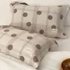 Par de Toallas Almohada de Gasa de Cuatro Capas Estilo Coreano Femenino Todo Algodón para Uso en Casa, Toalla Acolchada para Almohada de Adulto Individual