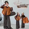 Traje para Niñas Primavera y Otoño 2026 Nuevo Elegante de Moda Chaleco de Cuero para Niños Conjunto de Tres Piezas Ropa de Otoño para Bebé Niña