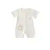 Categoría A de Ropa para Bebé, Estilo Delgado de Verano, Mameluco de Manga Corta para Bebé