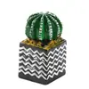 Casa de Bonecas Acessórios para Casa de Bonecas Modelo em Miniatura Ornatos de Micro Paisagem Vasos de Plantas Suculentas Artificiais Mini