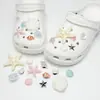 Série Estrela do Mar e Concha Charms Personalizados Desenho Animado para Sapatos Compatíveis com Fivelas de Sapato Cr Acessórios para Sapatilha de Ballet Presilhas