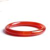 Pulsera de Ágata Roja Brasileña Pulsera de Jade para Mujer Pulsera de Calcedonia Pulsera Redonda Delgada Pulsera de Ágata Roja de Jade Benmingnian