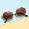 Nuevas Gafas de Sol Retro Poligonales con Montura Redonda Europeas y Americanas para Hombres y Mujeres, Personalizadas para Salir, Tomar Fotos, Posar, Conseguir Tomas Geniales