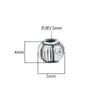 Plata de Ley S925 5mm Cuentas Lisas de Plata Calabaza Cuentas Linterna Accesorios de Cuentas de Plata Cuentas Sueltas Juguete DIY Pulsera Cuentas Discípulo
