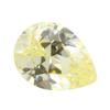 Gema Huagang en forma de pera, color blanco, circón, diamante, superficie de piedra desnuda, fondo puntiagudo, forma de gota, CZ artificial, piedra Hao AAA
