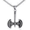 Joyería de comercio exterior al por mayor, moda europea y americana, collar de calavera de acero de titanio para hombre, tendencia hip hop, colgante de Halloween para hombre
